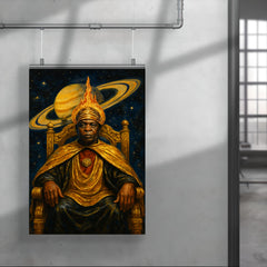 Sun Ra Saturn throne portrait poster 4
