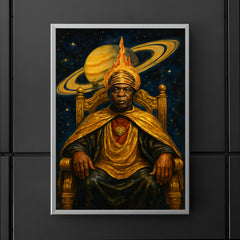 Sun Ra Saturn throne portrait poster 5