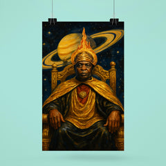 Sun Ra Saturn throne portrait poster 6