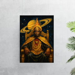 Sun Ra Saturn throne portrait poster 7