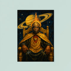 Sun Ra Saturn throne portrait poster 8