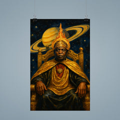 Sun Ra Saturn throne portrait poster 9