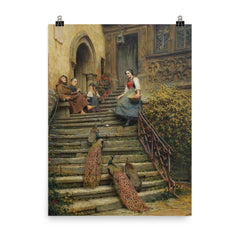 Sunday Morning by Arthur Wasse poster on a plain backdrop in size 8"x10".