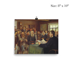 Sunday Reading in a Village School by Nikolay Bogdanov-Belsky poster 4