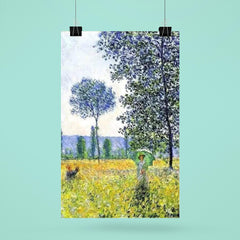 Sunlight Effect Under the Poplars by Claude Monet, 1887 poster 6