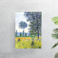 Sunlight Effect Under the Poplars by Claude Monet, 1887 poster 7