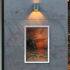 Sunset over the Fjord by Adelsteen Normann, 1918 poster 2