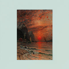 Sunset over the Fjord by Adelsteen Normann, 1918 poster 8