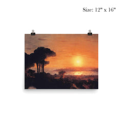 Sunset Over the Golden Horn by Ivan Aivazovsky, 1866 poster 3