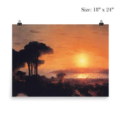 Sunset Over the Golden Horn by Ivan Aivazovsky, 1866 poster 5
