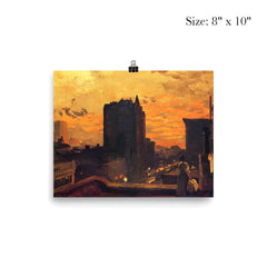 Sunset, West Twenty-Third Street by John Sloan, 1905 poster 4