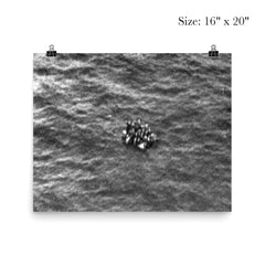 Survivors of HMAS Armidale on Raft After Japanese Air Attack, December 1942 poster 2