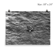 Survivors of HMAS Armidale on Raft After Japanese Air Attack, December 1942 poster 5