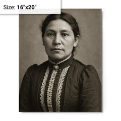 Susan La Flesche Picotte metal print on a plain backdrop in size 16"x20".