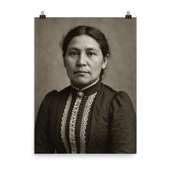 Susan La Flesche Picotte poster on a plain backdrop in size 8"x10".