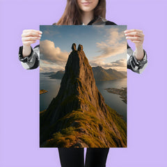 Svolvaergeita Peak Lofoten Norway poster 3