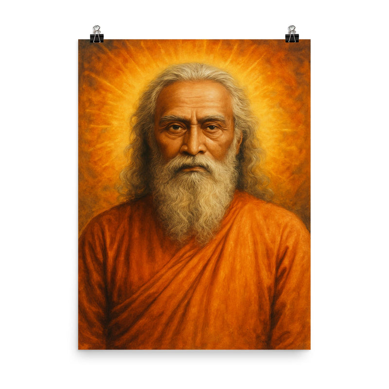 Swami Sri Yukteswar Giri poster on a plain backdrop in size 8