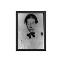 Swindler Refuses to Cooperate, 1897 framed print on a plain backdrop in size 12"x16".