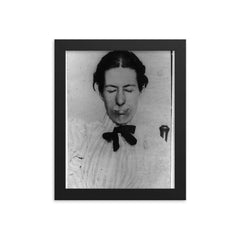 Swindler Refuses to Cooperate, 1897 framed print on a plain backdrop in size 8"x10".