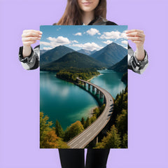 Sylvensteinsee Panorama Germany poster 3