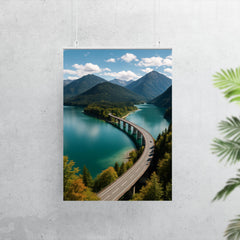 Sylvensteinsee Panorama Germany poster 7