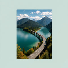 Sylvensteinsee Panorama Germany poster 8