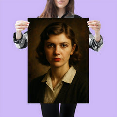 Sylvia Plath portrait poster 3