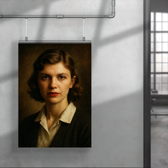 Sylvia Plath portrait poster 4