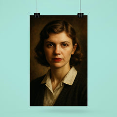 Sylvia Plath portrait poster 6