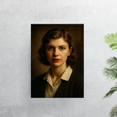 Sylvia Plath portrait poster 7