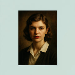 Sylvia Plath portrait poster 8