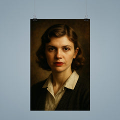 Sylvia Plath portrait poster 9