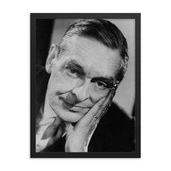 T S Eliot framed print on a plain backdrop in size 18"x24".