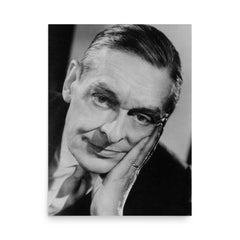 T S Eliot poster on a plain backdrop in size 18"x24".