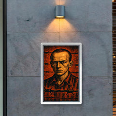 Tadeusz Borowski barbed wire witness portrait poster 2