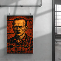 Tadeusz Borowski barbed wire witness portrait poster 4