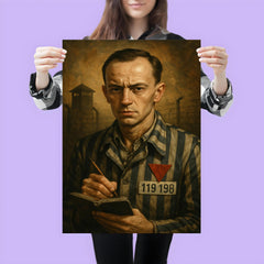 Tadeusz Borowski camp writer portrait poster 3
