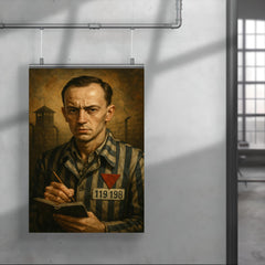 Tadeusz Borowski camp writer portrait poster 4