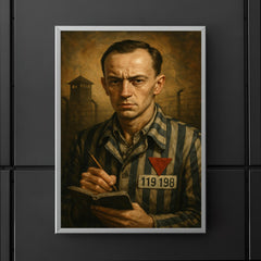Tadeusz Borowski camp writer portrait poster 5