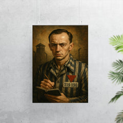 Tadeusz Borowski camp writer portrait poster 7