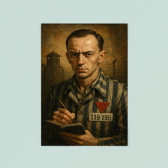 Tadeusz Borowski camp writer portrait poster 8