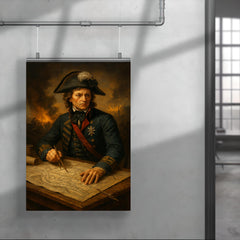 Tadeusz Kosciuszko battlefield engineering map table portrait poster 4