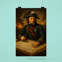 Tadeusz Kosciuszko battlefield engineering map table portrait poster 6