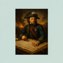 Tadeusz Kosciuszko battlefield engineering map table portrait poster 8