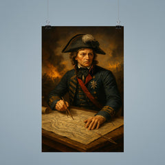 Tadeusz Kosciuszko battlefield engineering map table portrait poster 9