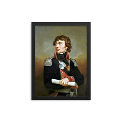 Tadeusz Kosciuszko framed print on a plain backdrop in size 12"x16".