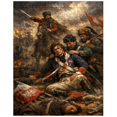 Tadeusz Kosciuszko wounded at Maciejowice jigsaw puzzle