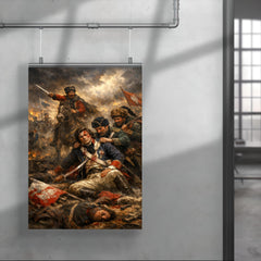 Tadeusz Kosciuszko wounded at Maciejowice poster 4