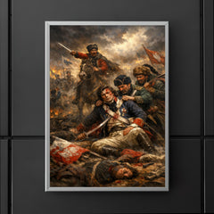 Tadeusz Kosciuszko wounded at Maciejowice poster 5