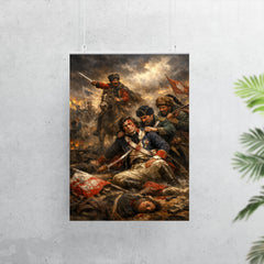Tadeusz Kosciuszko wounded at Maciejowice poster 7